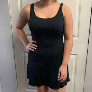 Black fit and flare dress size small